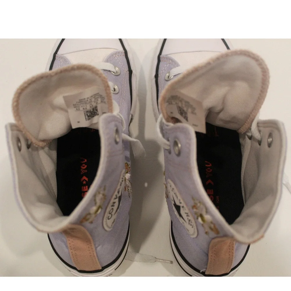 Converse Chuck Taylor All Star Platform Embroidered‎ Floral High Top  Womens 6.5 - Picture 12 of 14